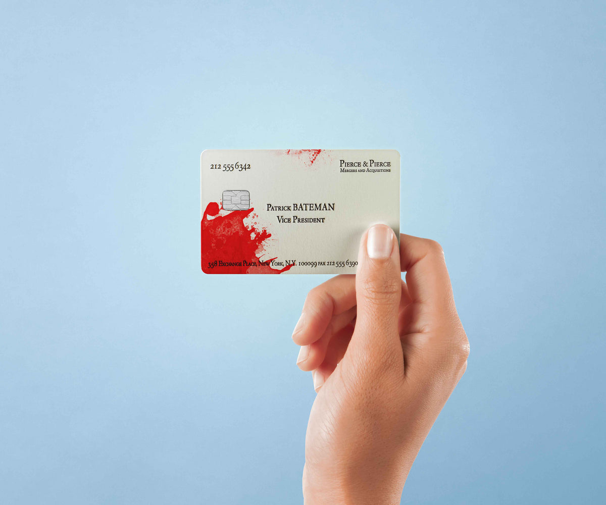 Patric Bateman - Premium Vinyl Credit Card Skin Cover by Wonderwallsboutique