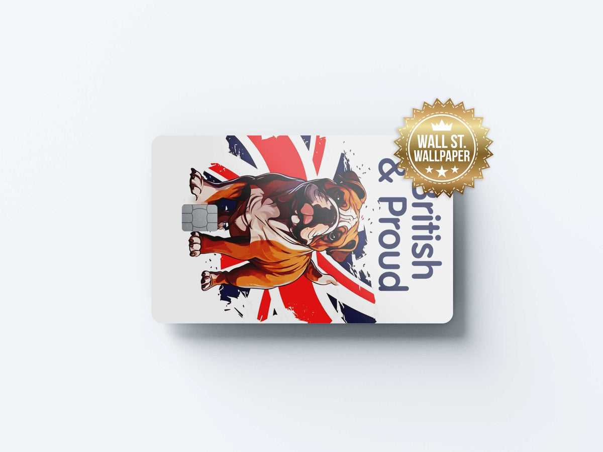 British and Proud - Premium Vinyl Credit Card Skin Cover by Wonderwallsboutique