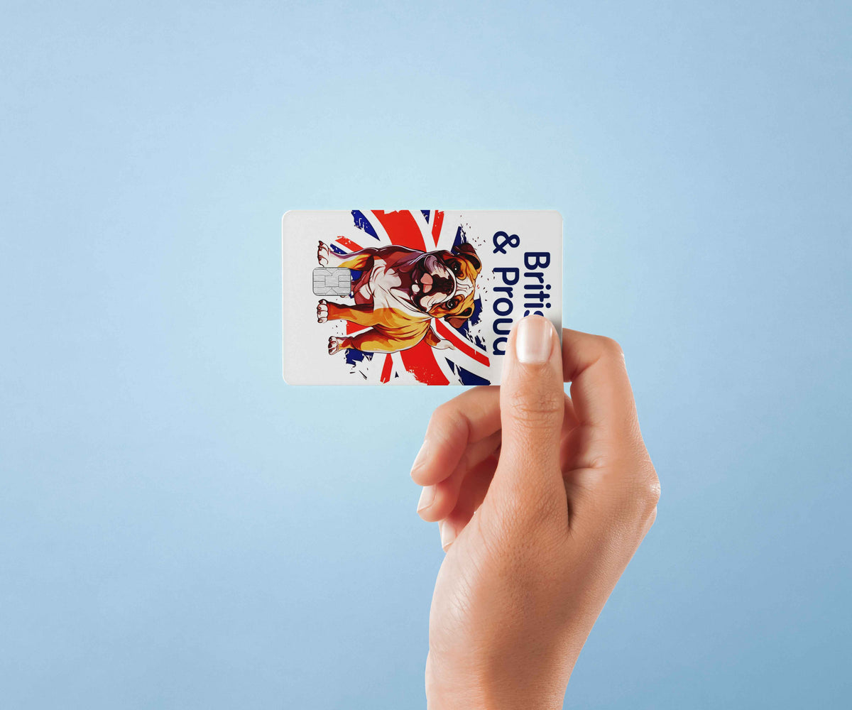 British and Proud - Premium Vinyl Credit Card Skin Cover by Wonderwallsboutique