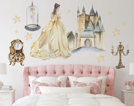 Beauty and The Best Inspired Wall Stickers