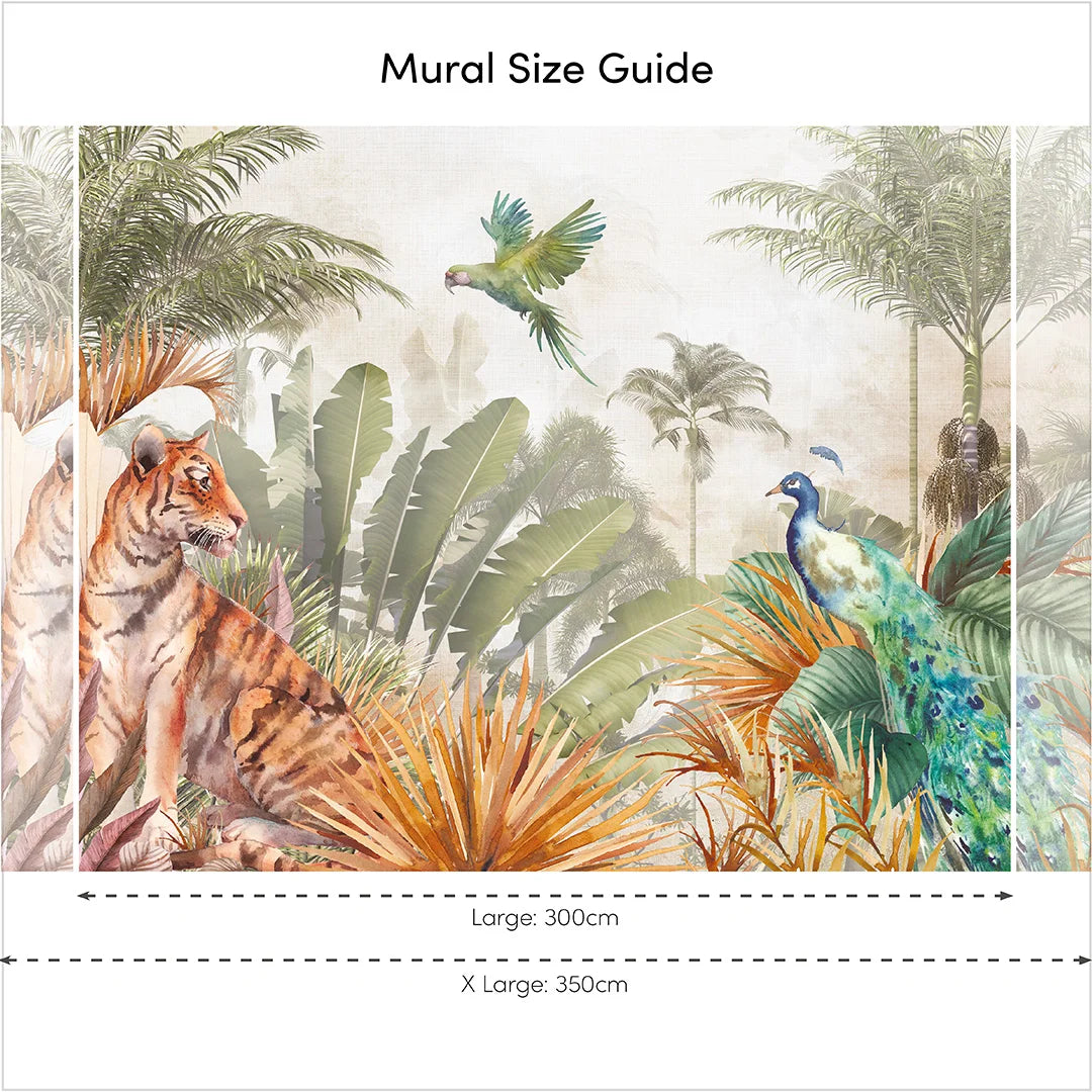 Earthy Toned Mural of Himalayan National Park - High Quality Wallpaper by Wonderwallsboutique