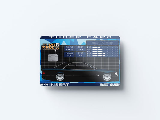 300CE Tuner Card Design | Credit Card Sticker | Small Chip | Credit Card Skin