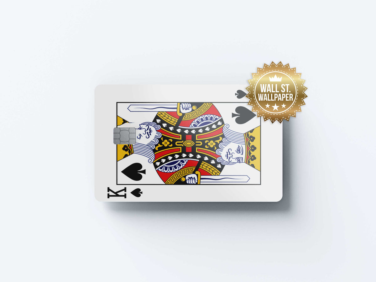 King of Spades - Premium Vinyl Credit Card Skin Cover by Wonderwallsboutique