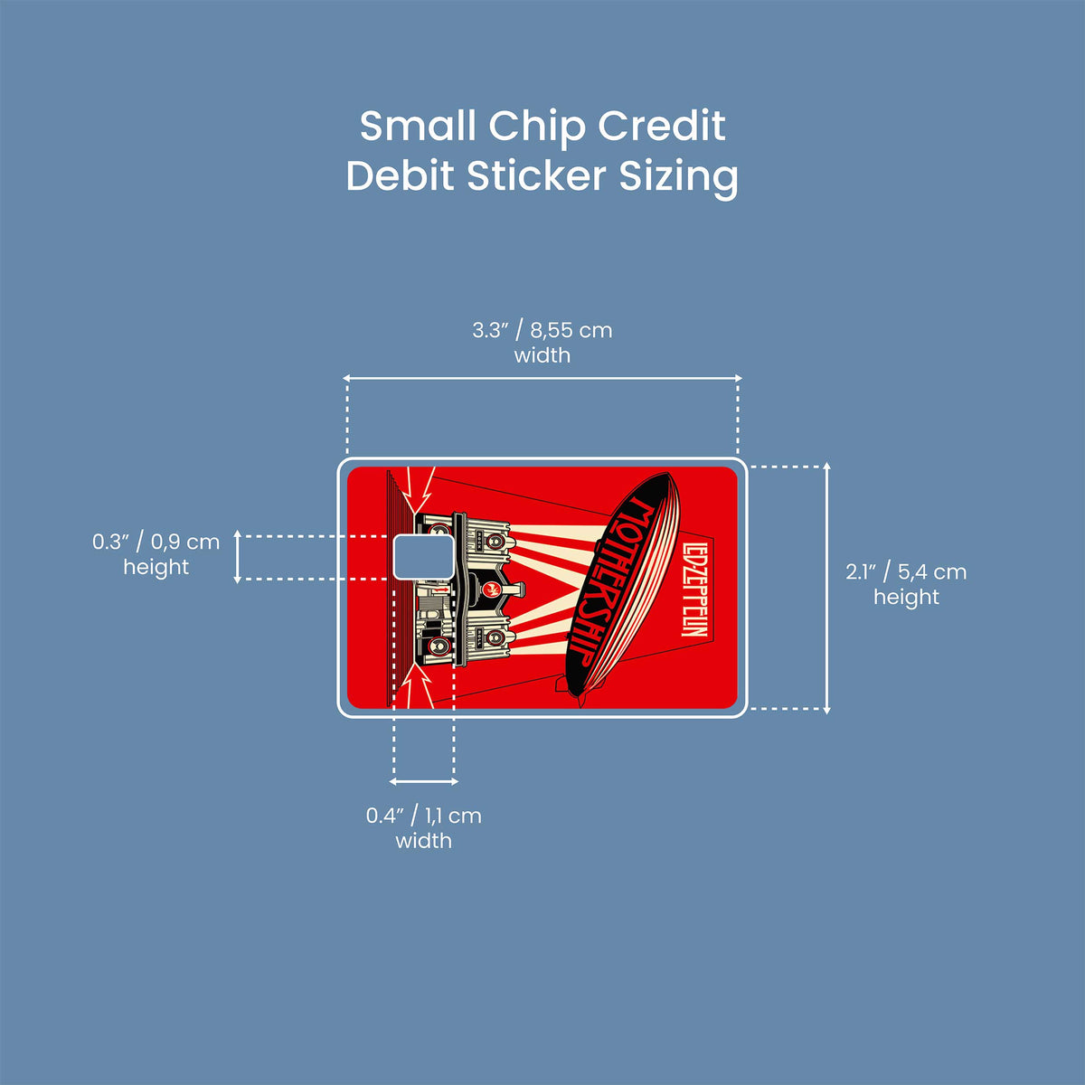 Led Zeppelin - Premium Vinyl Credit Card Skin Cover by Wonderwallsboutique