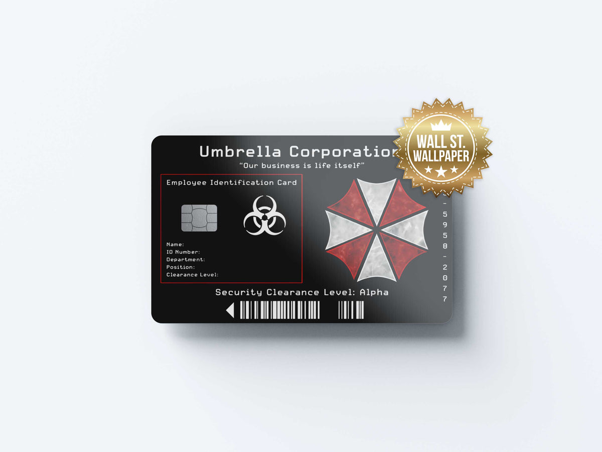Umbrella Corporation - Premium Vinyl Credit Card Skin Cover by Wonderwallsboutique