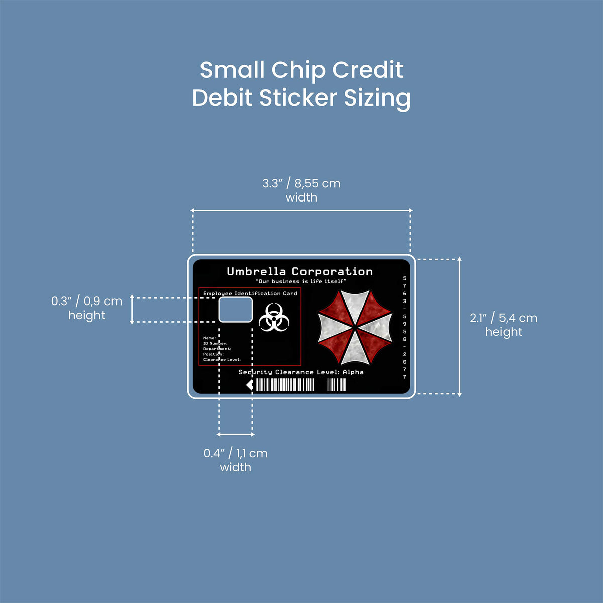 Umbrella Corporation - Premium Vinyl Credit Card Skin Cover by Wonderwallsboutique