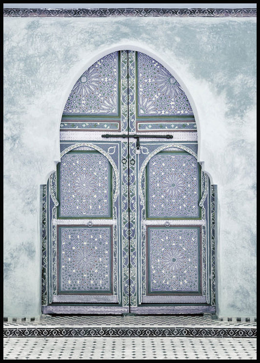 Blue Marrakech Poster