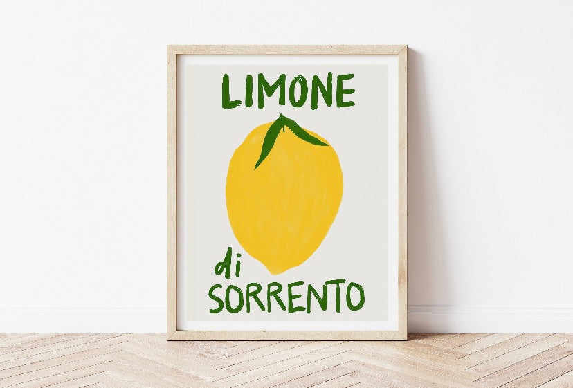Sorrento Lemon Pattern - High-Quality Premium Wall Art Decor Sticker