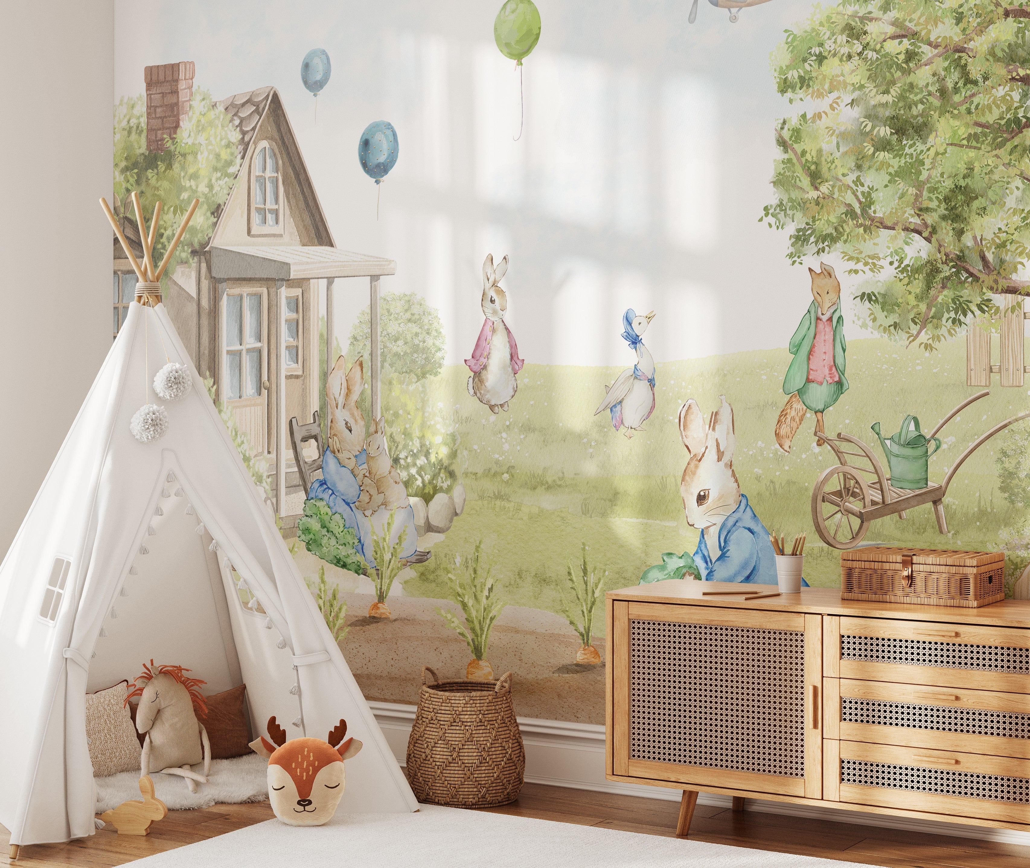 Premium Peter Rabbit Inspired Wallpaper | Instant Download ...