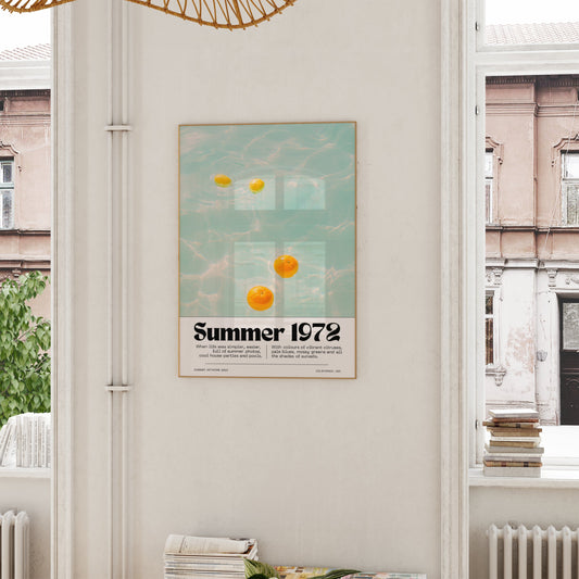 Summer 1972 | Art Print - High-Quality Premium Wall Art Decor Sticker