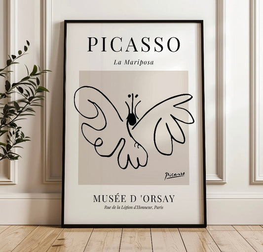 Butterfly Print by Pablo Picasso