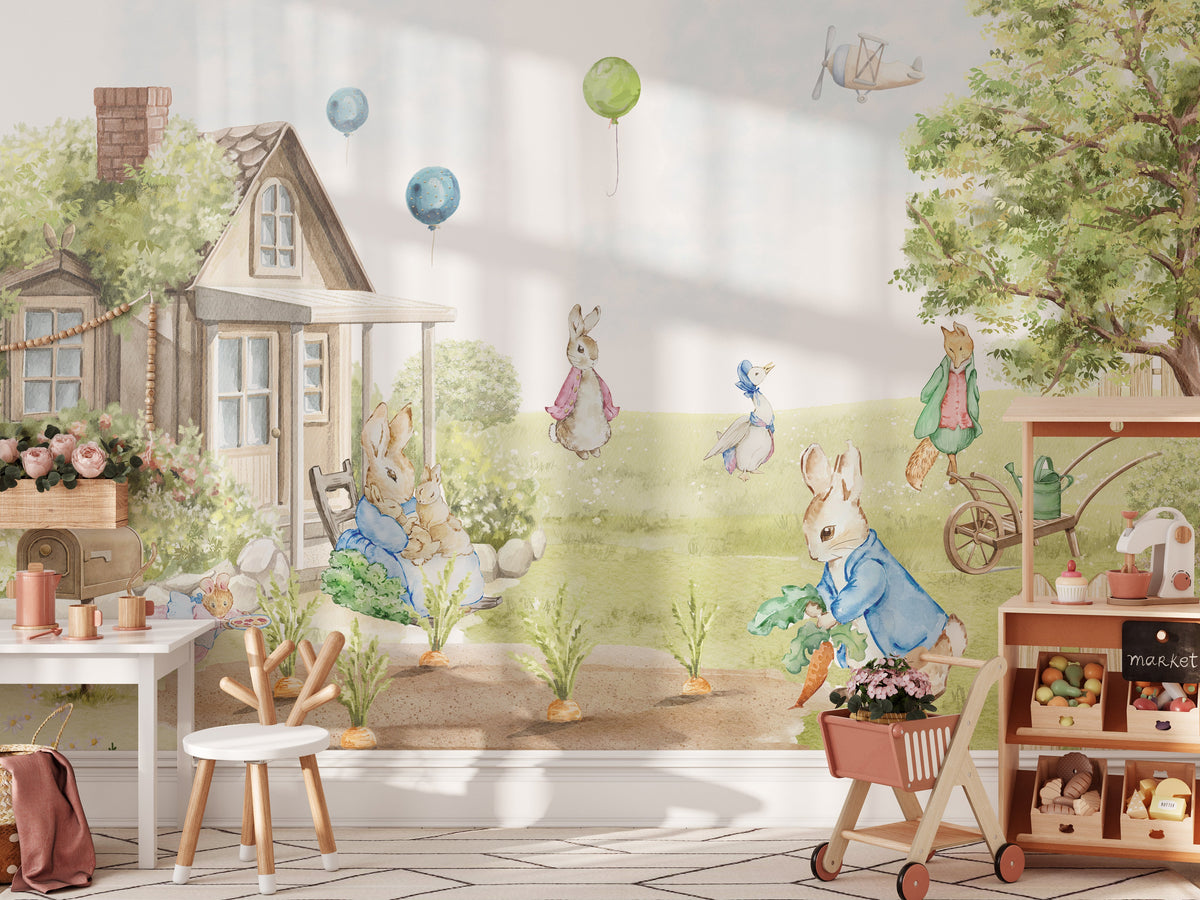 Peter Rabbit Slide Background Premium Peter Rabbit Inspired Wallpaper | Instant Download ...