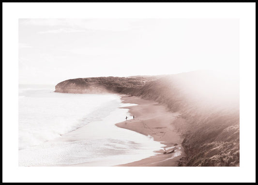Watercolor secret surf poster for nursery and home wall decor.
