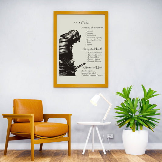 7 5 3 samurai quotes Asian Style Poster | Wall Art for Home & Office | High-Quality Print