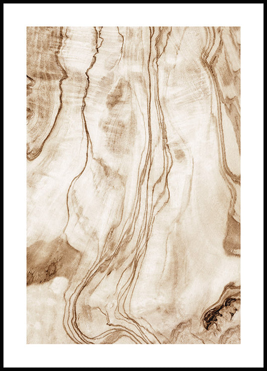 Watercolor wood texture poster for nursery and home wall decor.