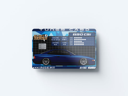 850 CSI Tuner Card Design | Credit Card Sticker | Small Chip | Credit Card Skin