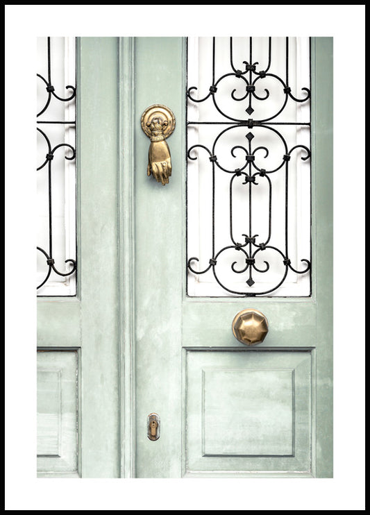 Light Green Door Poster