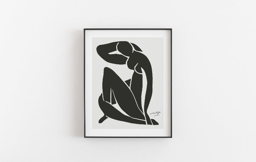 Set of Six Neutral Gallery Wall Prints by Henri Matisse - High-Quality Premium Wall Art Decor Sticker