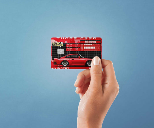 959 Tuner Card Design | Credit Card Sticker | Small Chip | Credit Card Skin