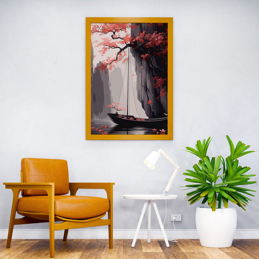 A Quiet Place Asian Style Poster | Wall Art for Home & Office | High-Quality Print