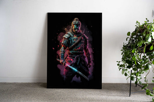 A Samurai Stance Asian Style Poster | Wall Art for Home & Office | High-Quality Print