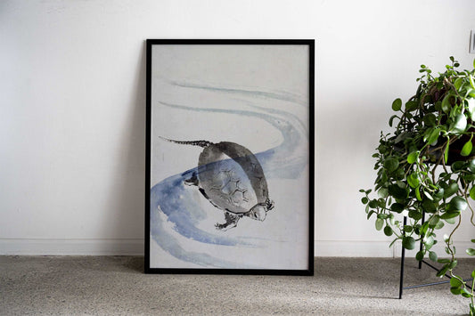 A Tortoise Asian Style Poster | Wall Art for Home & Office | High-Quality Print