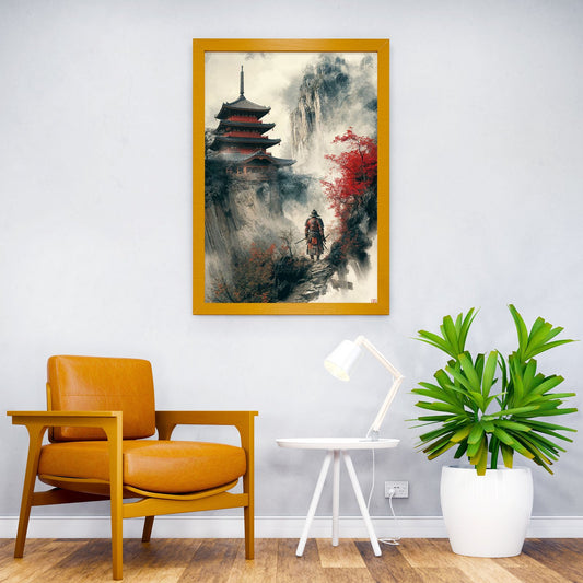A lone Samurai Warrior Asian Style Poster | Wall Art for Home & Office | High-Quality Print