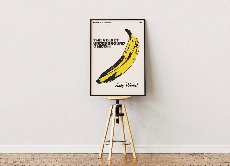 Set of 3 Prints: Andy Warhol's The Velvet Underground - High-Quality Premium Wall Art Decor Sticker