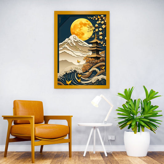 Abstract Japanese Landscap Asian Style Poster | Wall Art for Home & Office | High-Quality Print