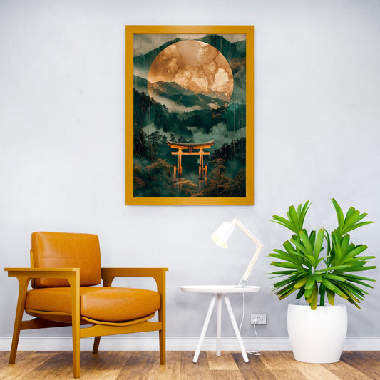 Abstract Japanese Torii Asian Style Poster | Wall Art for Home & Office | High-Quality Print