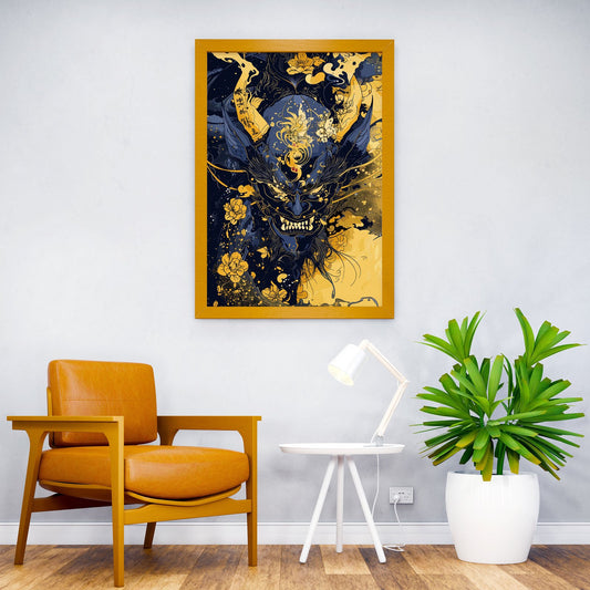 Abstract Mask Japan Asian Style Poster | Wall Art for Home & Office | High-Quality Print