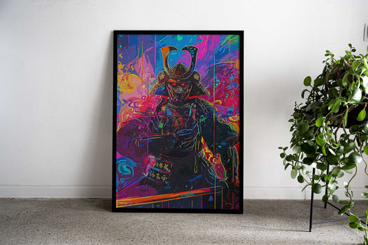 Abstract Samurai 2 Asian Style Poster | Wall Art for Home & Office | High-Quality Print
