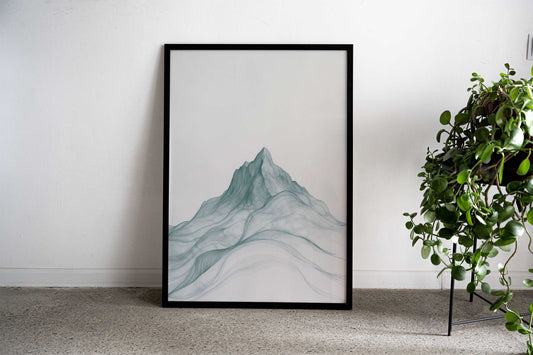 Abstract mountain Asian Style Poster | Wall Art for Home & Office | High-Quality Print