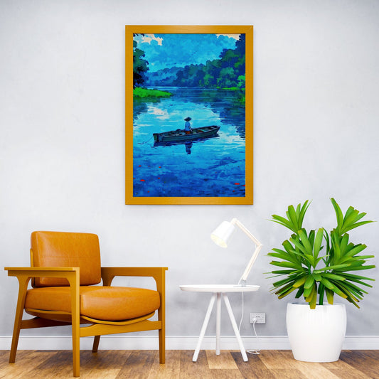 Alone is my life Asian Style Poster | Wall Art for Home & Office | High-Quality Print