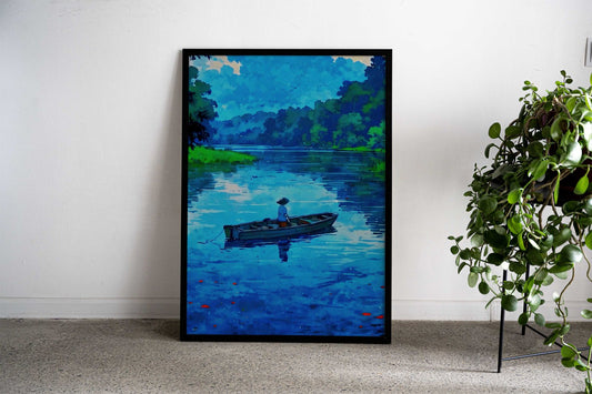 Alone is my life Asian Style Poster | Wall Art for Home & Office | High-Quality Print