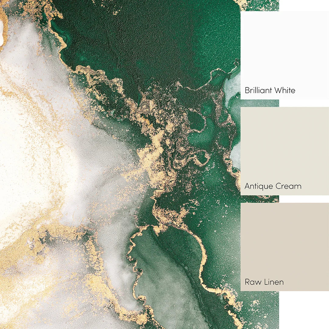 Emerald and Gold Amalfi Mural