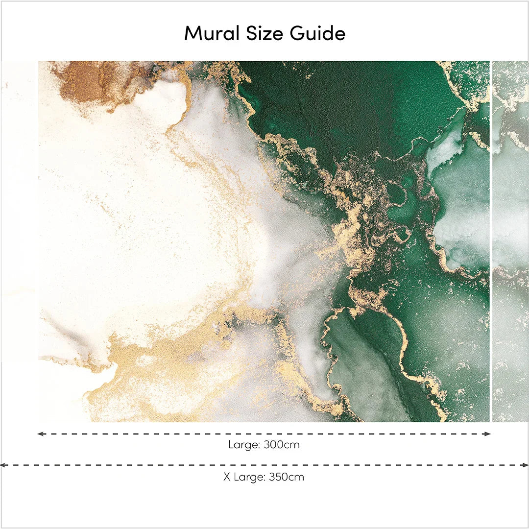 Emerald and Gold Amalfi Mural