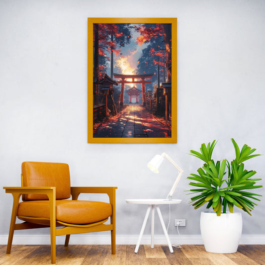 Ancient Asian Structures Asian Style Poster | Wall Art for Home & Office | High-Quality Print