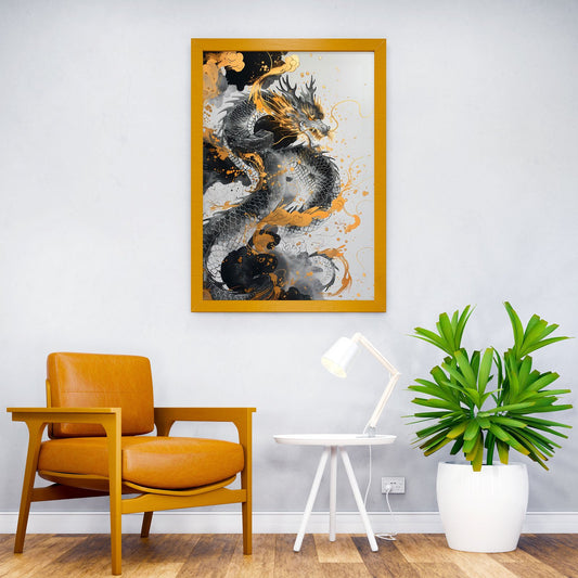 Ancient Chinese Dragon Asian Style Poster | Wall Art for Home & Office | High-Quality Print