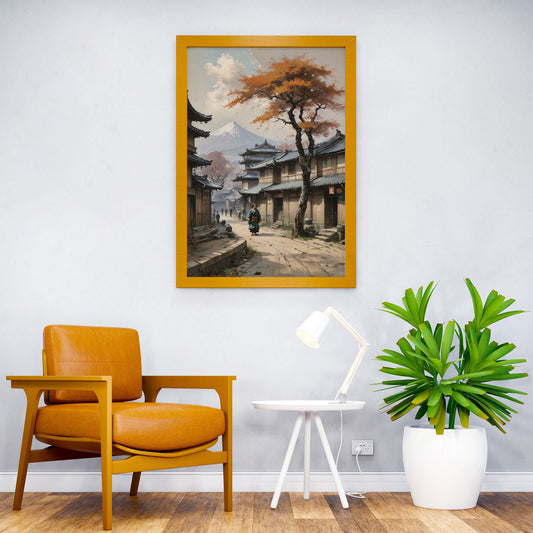 Ancient Japan District Asian Style Poster | Wall Art for Home & Office | High-Quality Print
