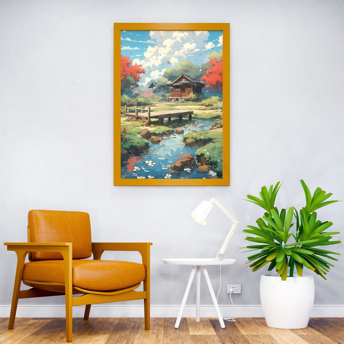 Anime Landscape Colorful Asian Style Poster | Wall Art for Home & Office | High-Quality Print