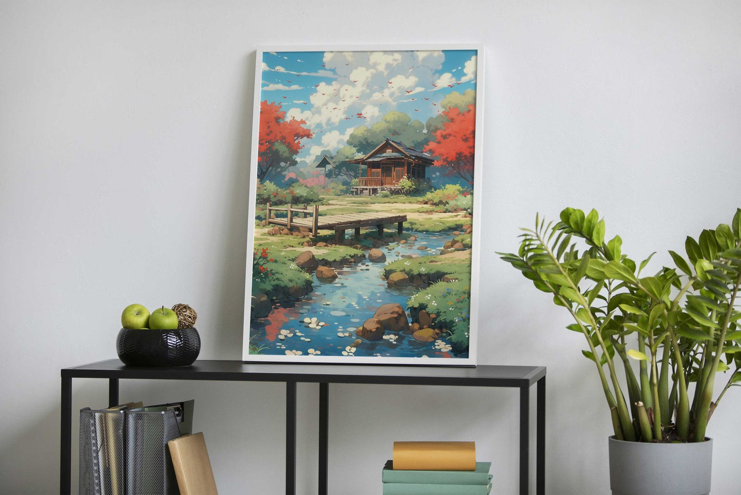 Anime Landscape Colorful Asian Style Poster | Wall Art for Home & Office | High-Quality Print