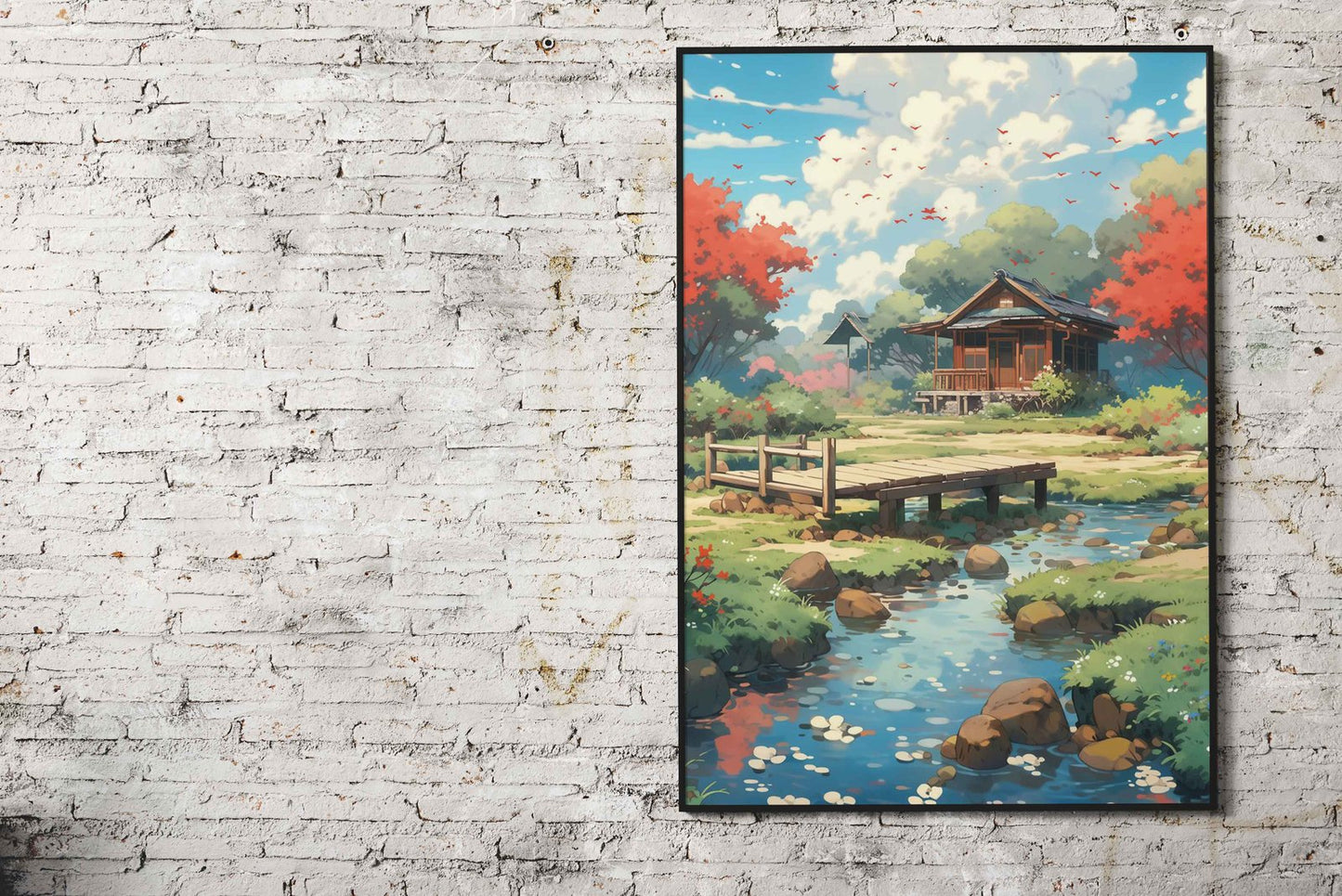 Anime Landscape Colorful Asian Style Poster | Wall Art for Home & Office | High-Quality Print