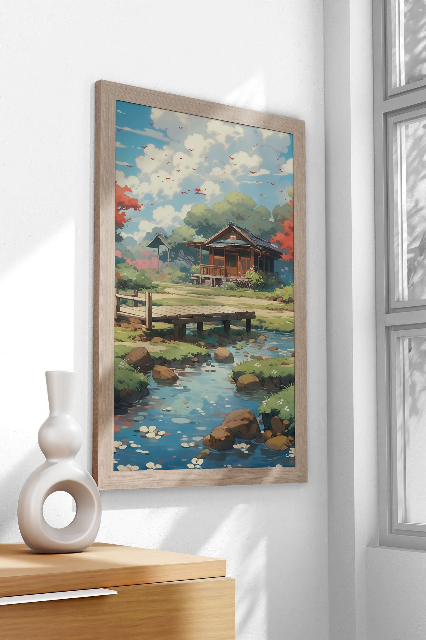 Anime Landscape Colorful Asian Style Poster | Wall Art for Home & Office | High-Quality Print