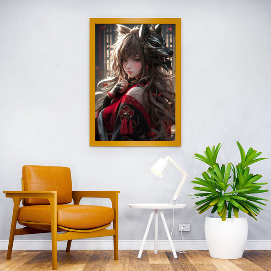 Anime Samurai Girl Asian Style Poster | Wall Art for Home & Office | High-Quality Print