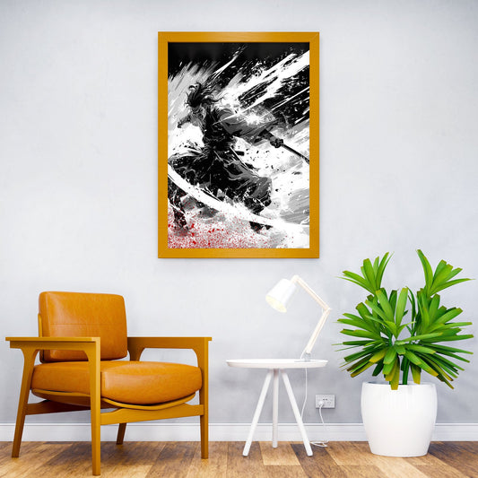 Anime Samurai Ink Asian Style Poster | Wall Art for Home & Office | High-Quality Print
