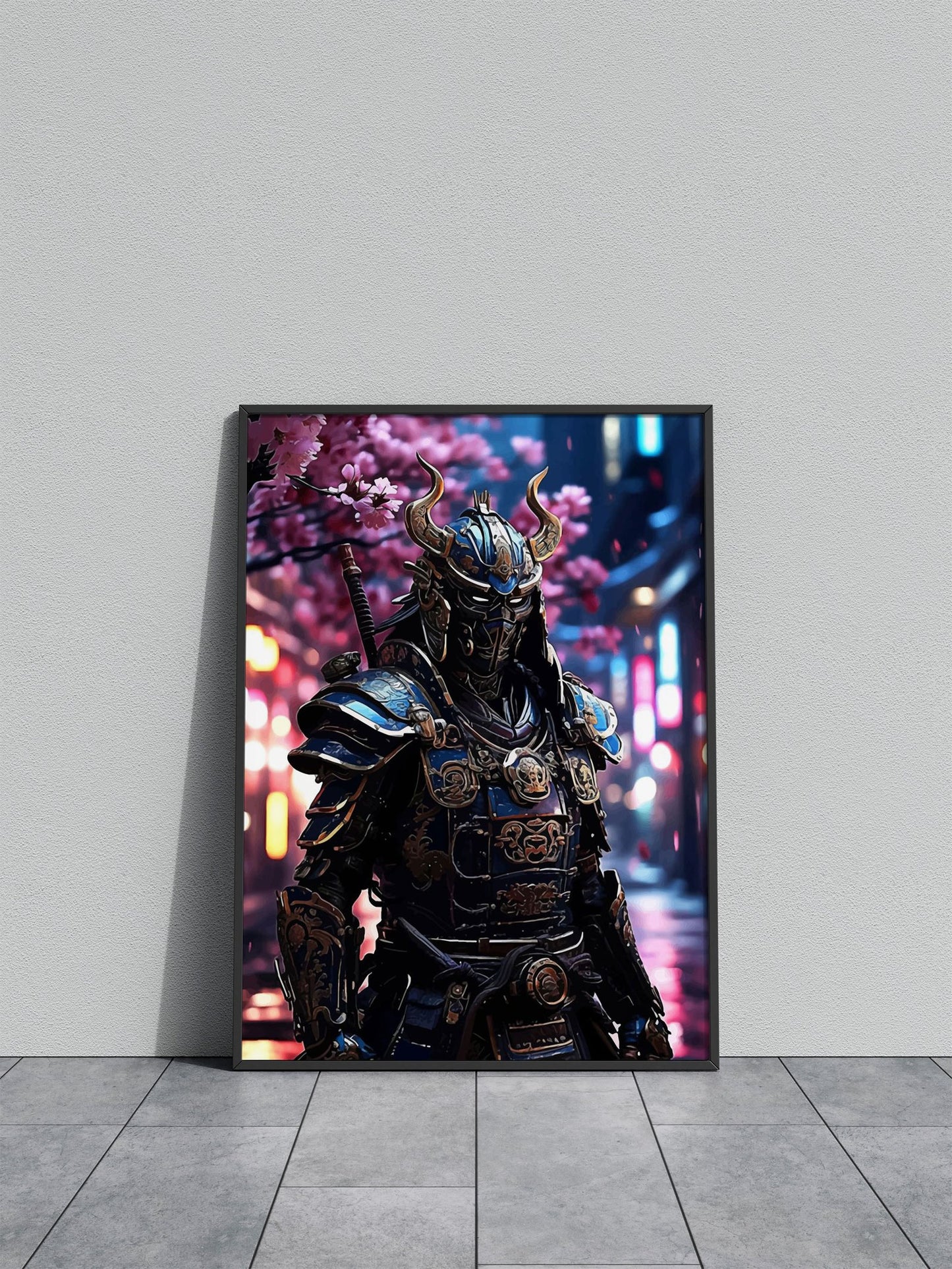 Armored Soldier Asian Style Poster | Wall Art for Home & Office | High-Quality Print