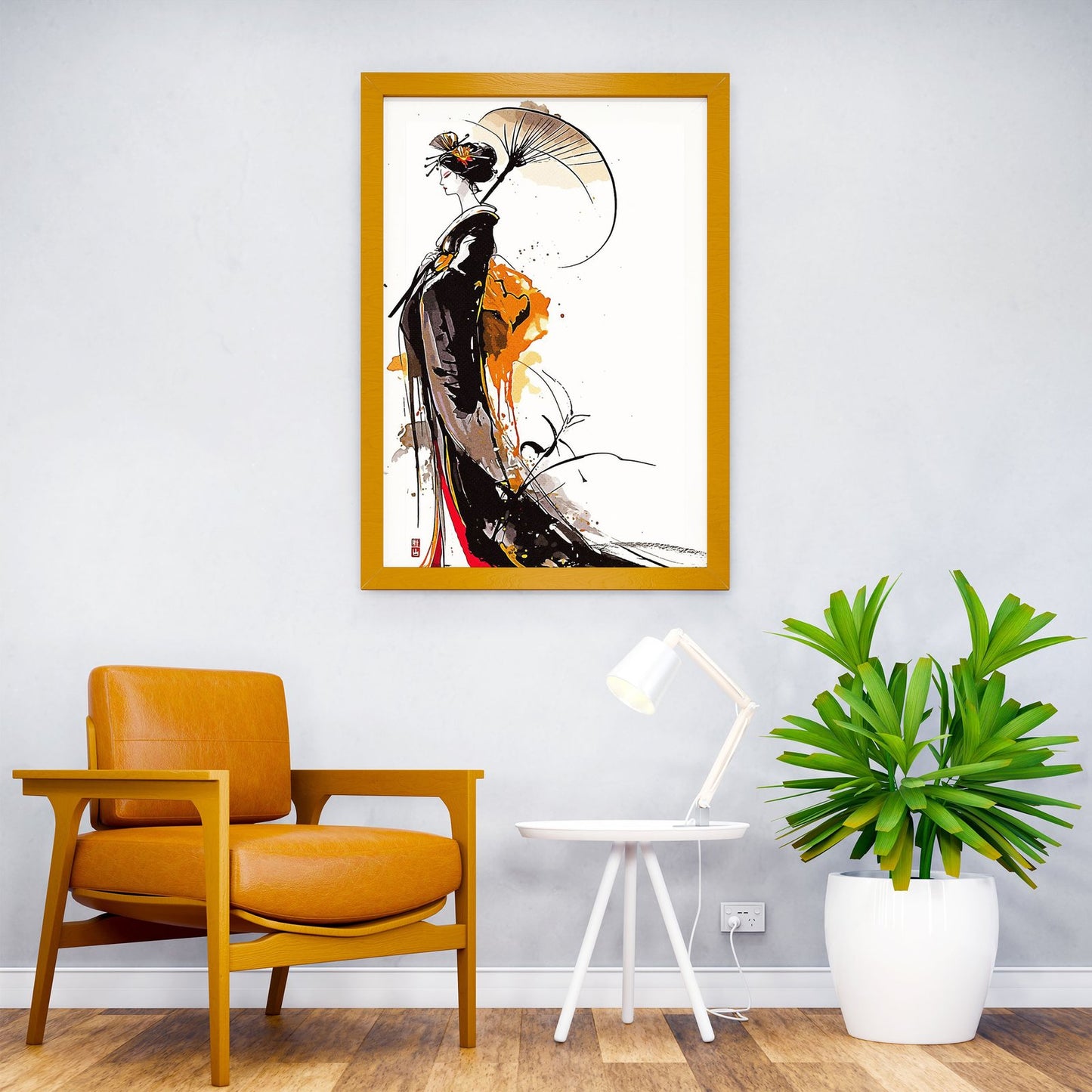 Art Geisha Asian Style Poster | Wall Art for Home & Office | High-Quality Print