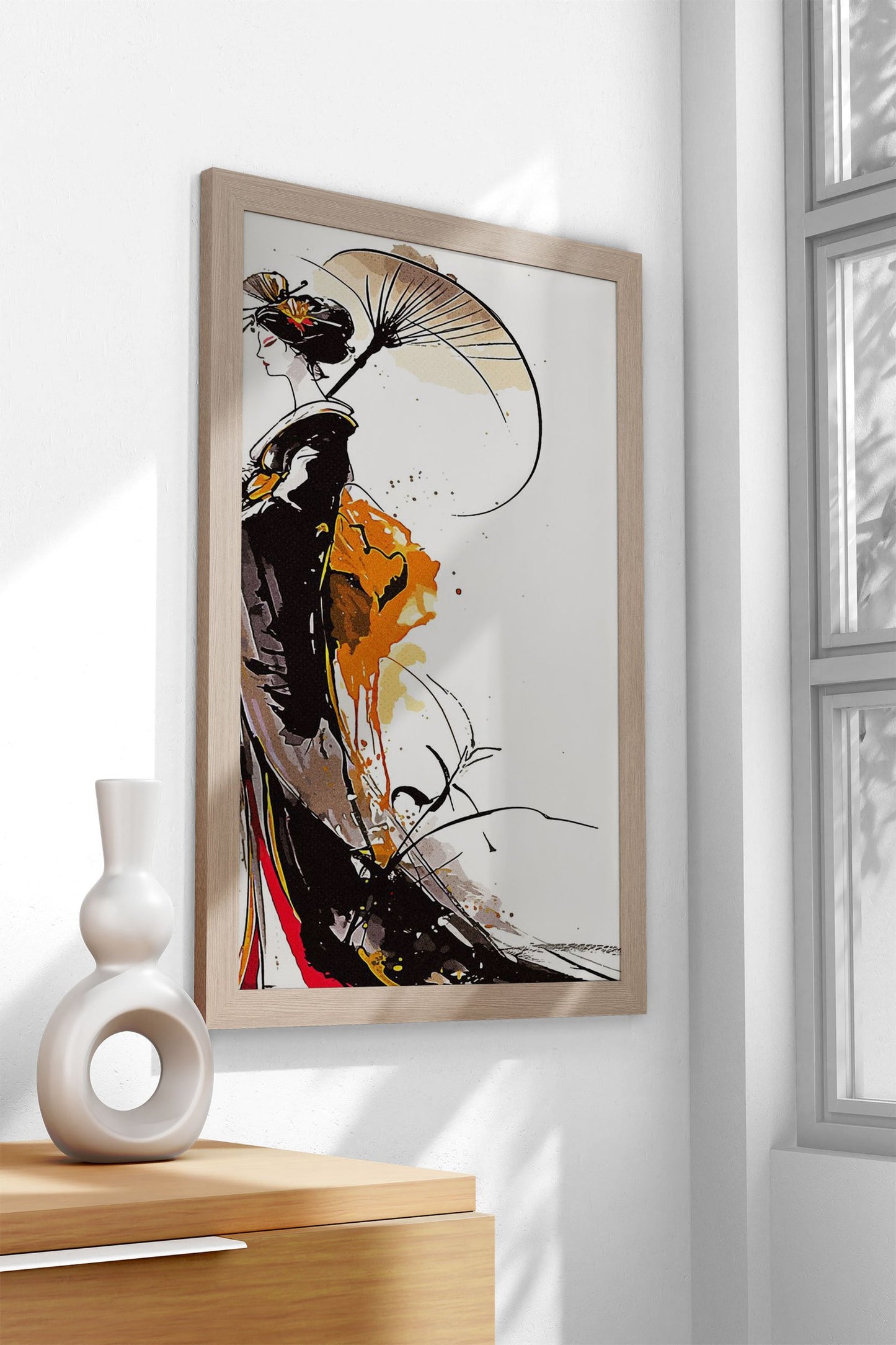 Art Geisha Asian Style Poster | Wall Art for Home & Office | High-Quality Print