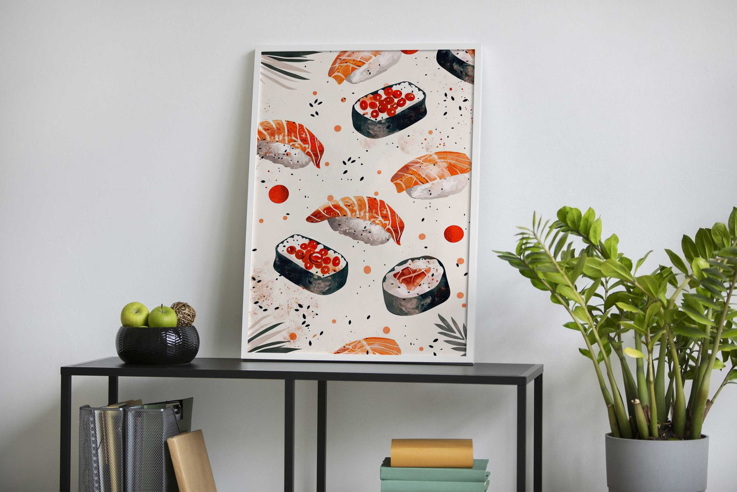 Artistic Sushi Arrangement Asian Style Poster | Wall Art for Home & Office | High-Quality Print